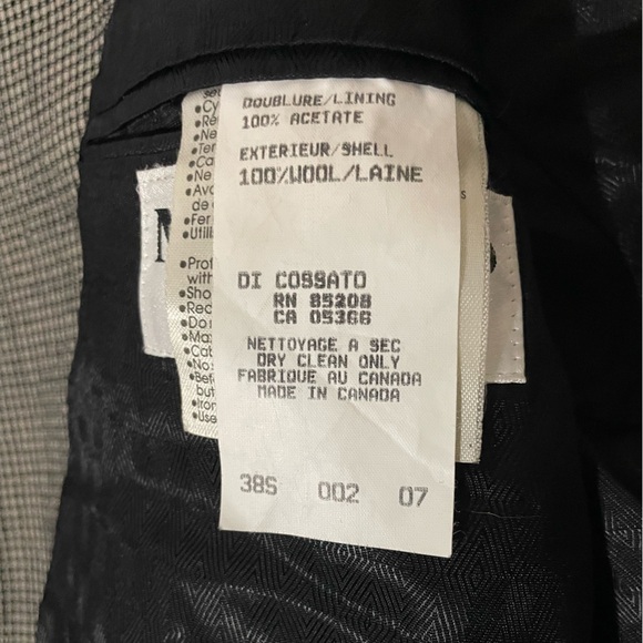 Vintage Mondo Uomo Black and White Checkered Blazer - Picture 5 of 14